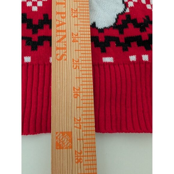 Alex Stevens Sloth Christmas Sweater Mens Size XXL Red Cotton Santa Hat Knit - Picture 8 of 8